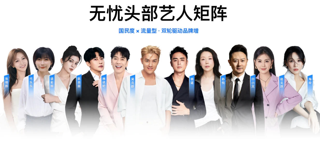 无忧全部艺人矩阵